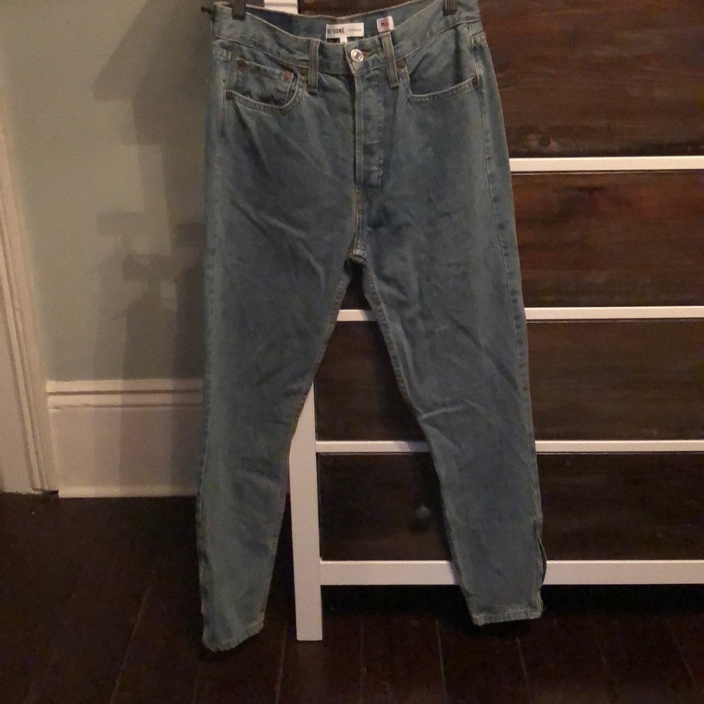 RE/DONE Originals High Rise Ankle Zip